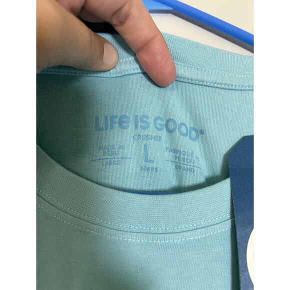 Life Is Good Men's Large Every Day Is Saturday Hammock Crusher Tee BNWT - Picture 3 of 4